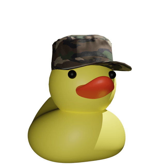 Duck Image for: Military Camo Cap
